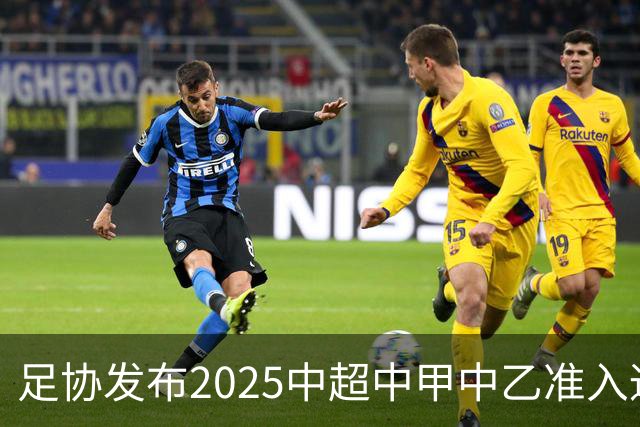 足协发布2025中超中甲中乙准入通知 11.25前提交材料